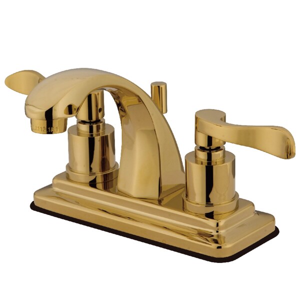 KS4642DFL 4" Centerset Bathroom Faucet, Polished Brass